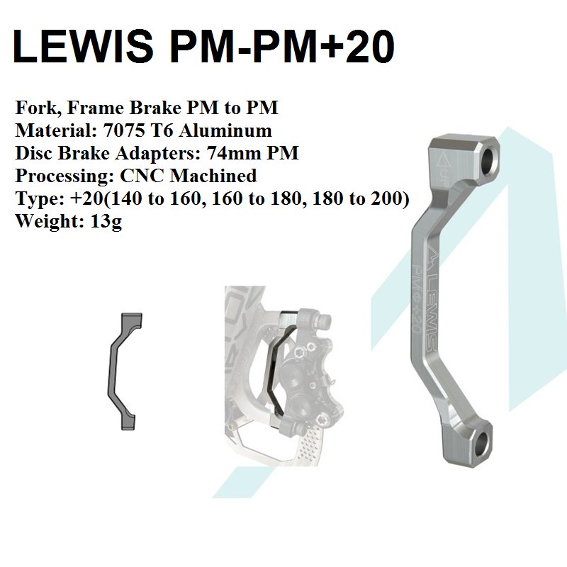Lewis Brakes Post Mount Adapter